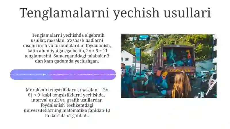 Tenglamalar va Tengsizliklarni Yechish Usullari 4