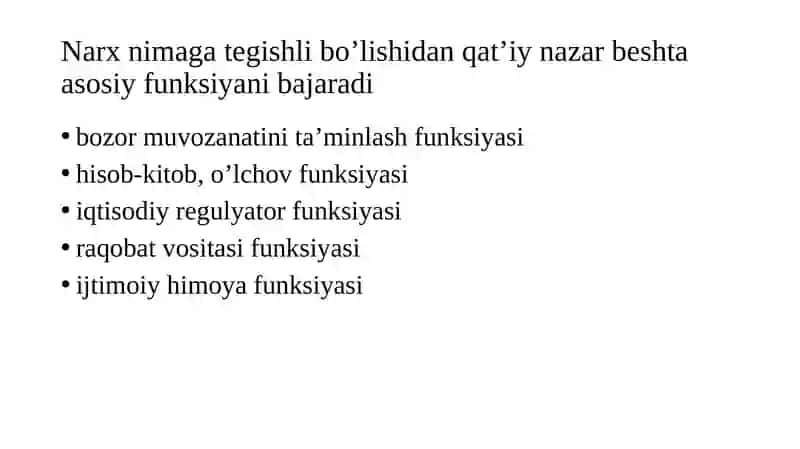 NARX VA NARX SIYOSATI 4
