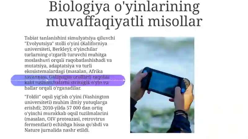 Biologiya darslarini o'tishda didaktik o'yinli mashg'ulotlarining ahamiyati 4