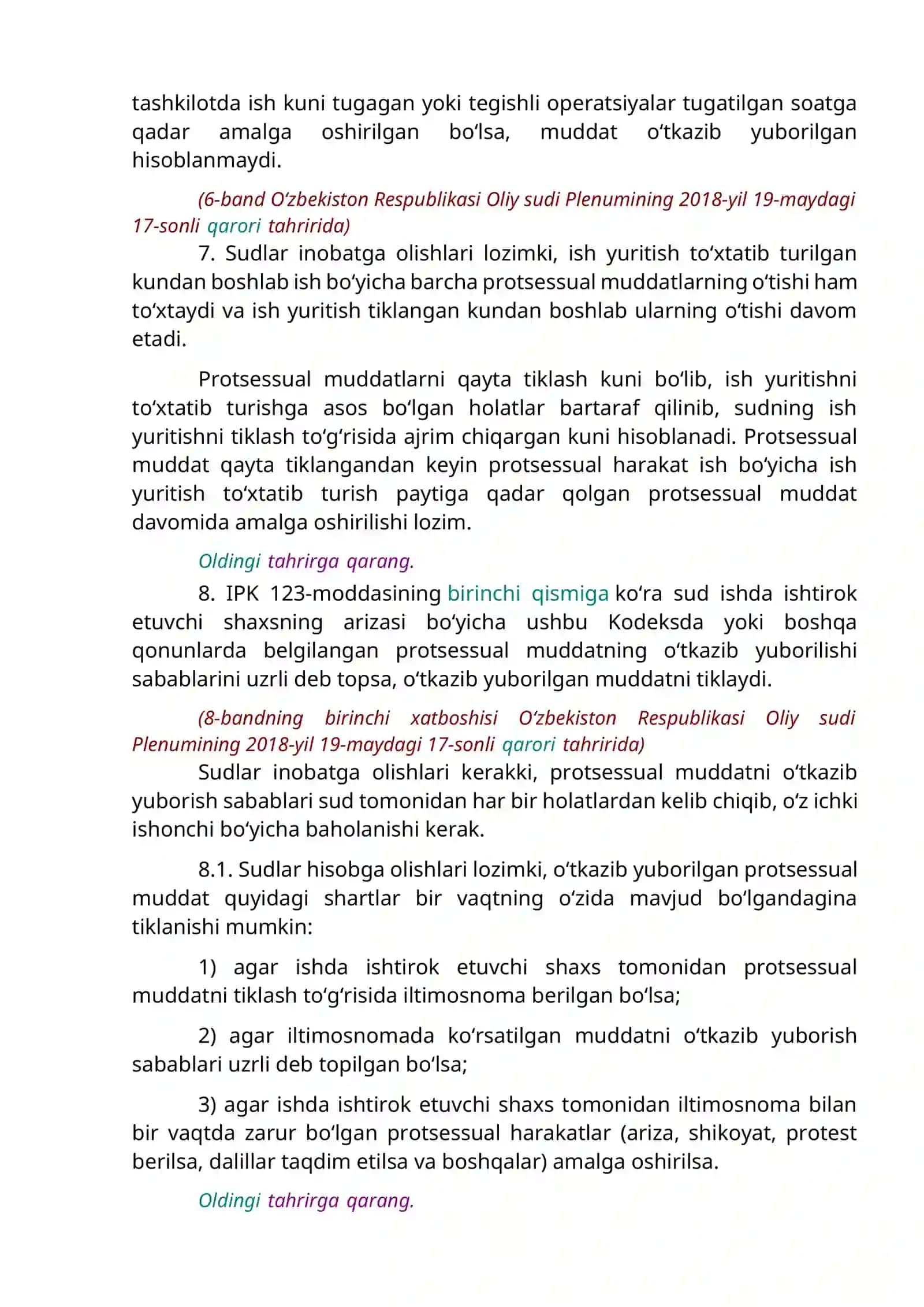 Oʻzbekiston Respublikasi Oliy xoʻjalik sudi Plenumining Qarori 4