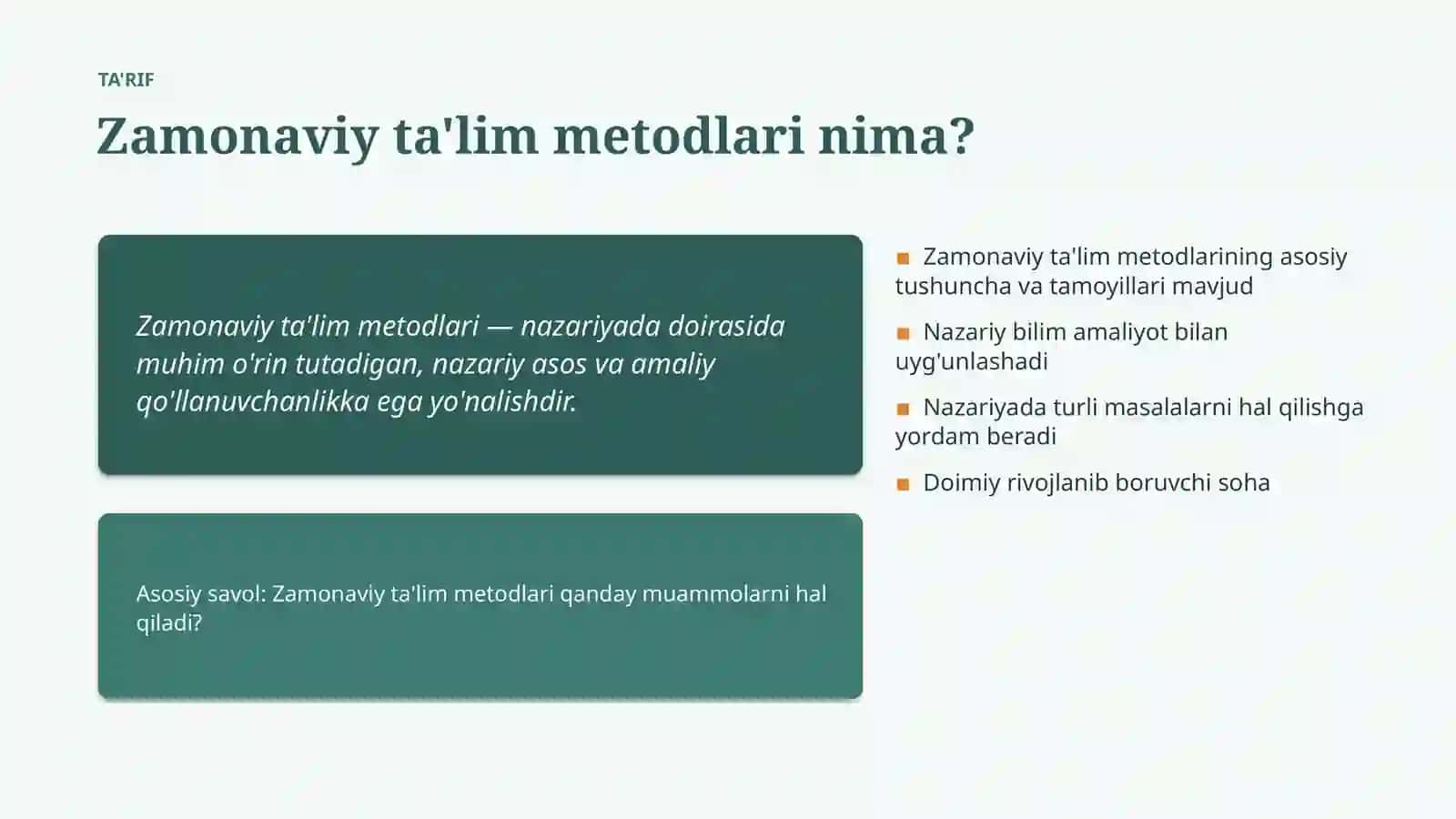 Zamonaviy ta'lim metodlari 4