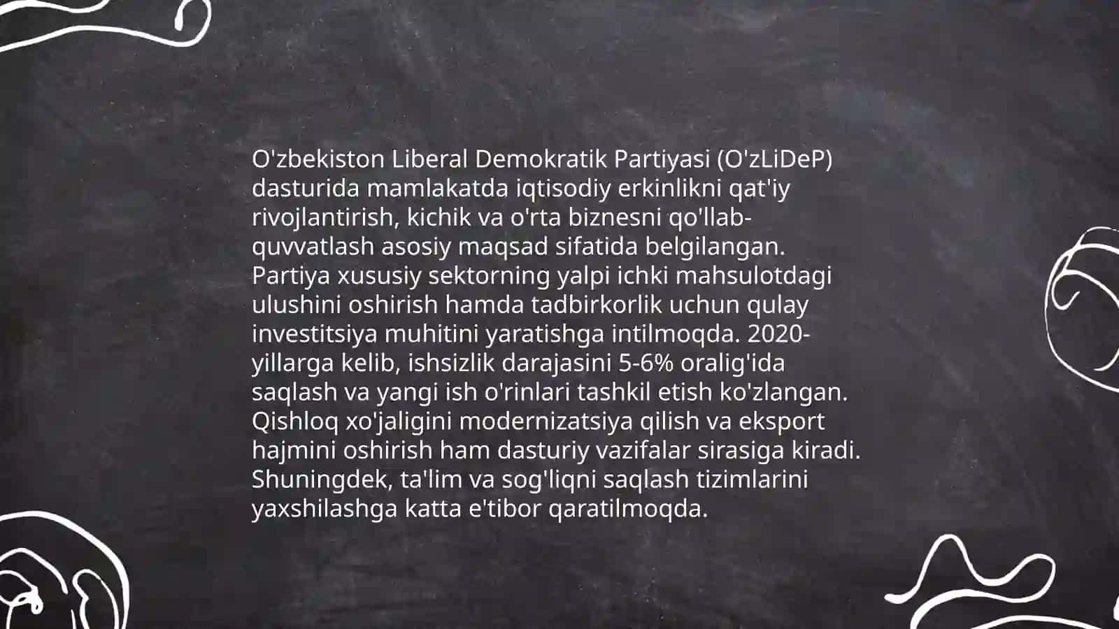 O'zbekiston Liberal Demokratik Partiyasining Tashkil Etilishi 4