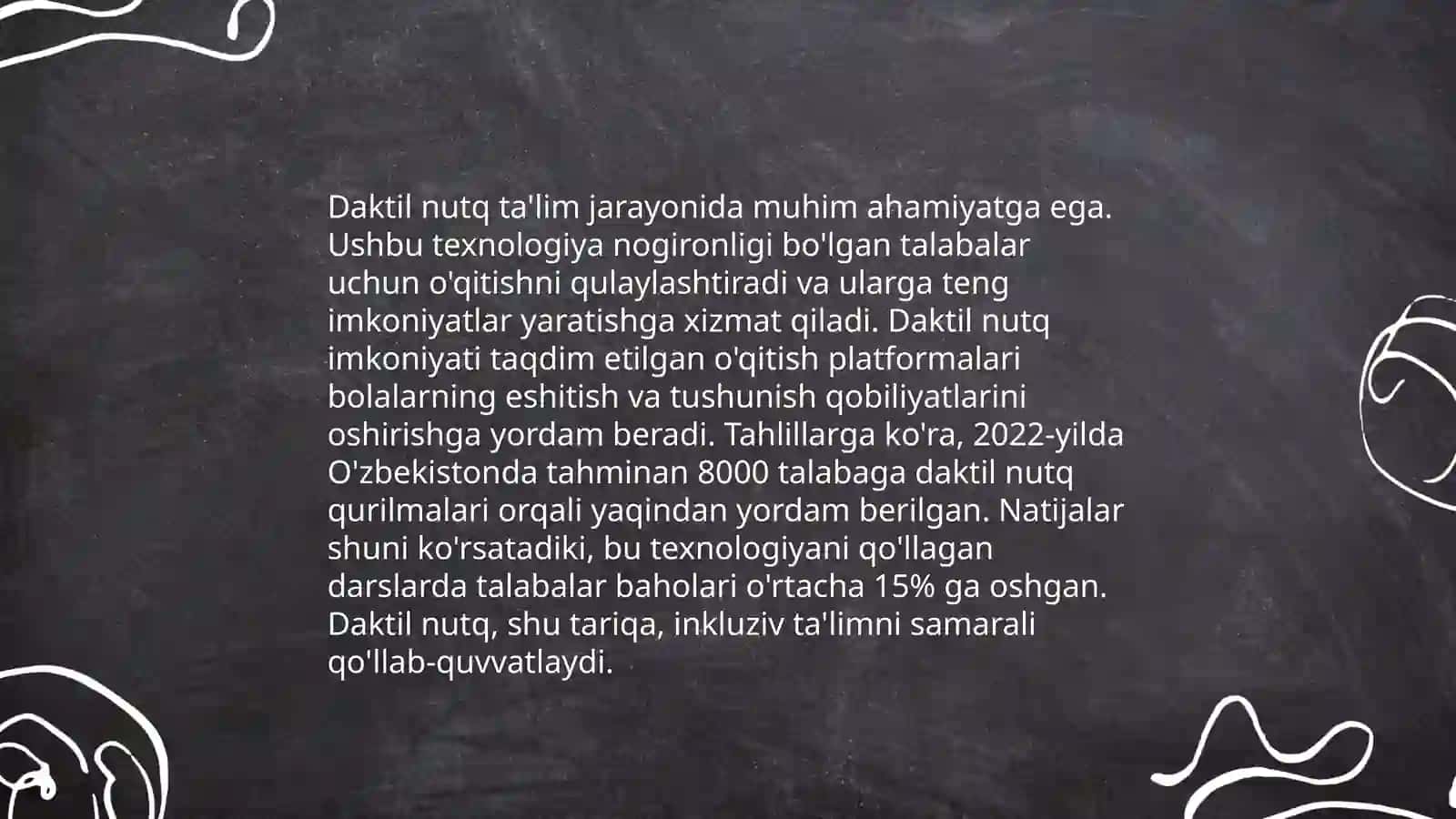 Ta'lim jarayonida daktil nutqini og'zaki va yozma nutq bilan bog'liqligi 4