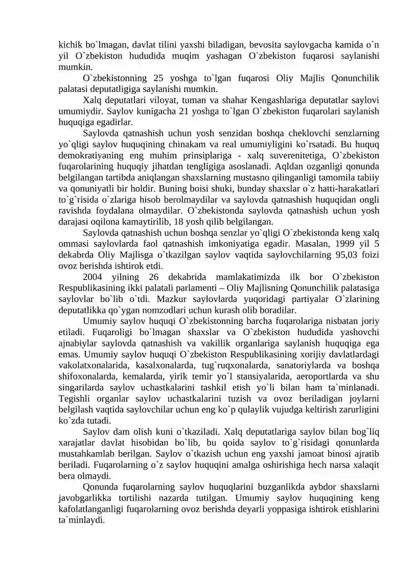 SAYLOV VA REFERENDUMNI TASHKIL ETISH HAMDA O‘TKAZISH SOHASIDAGI HUQUQBUZARLIKLAR UCHUN MA’MURIY JAVOBGARLIK 4