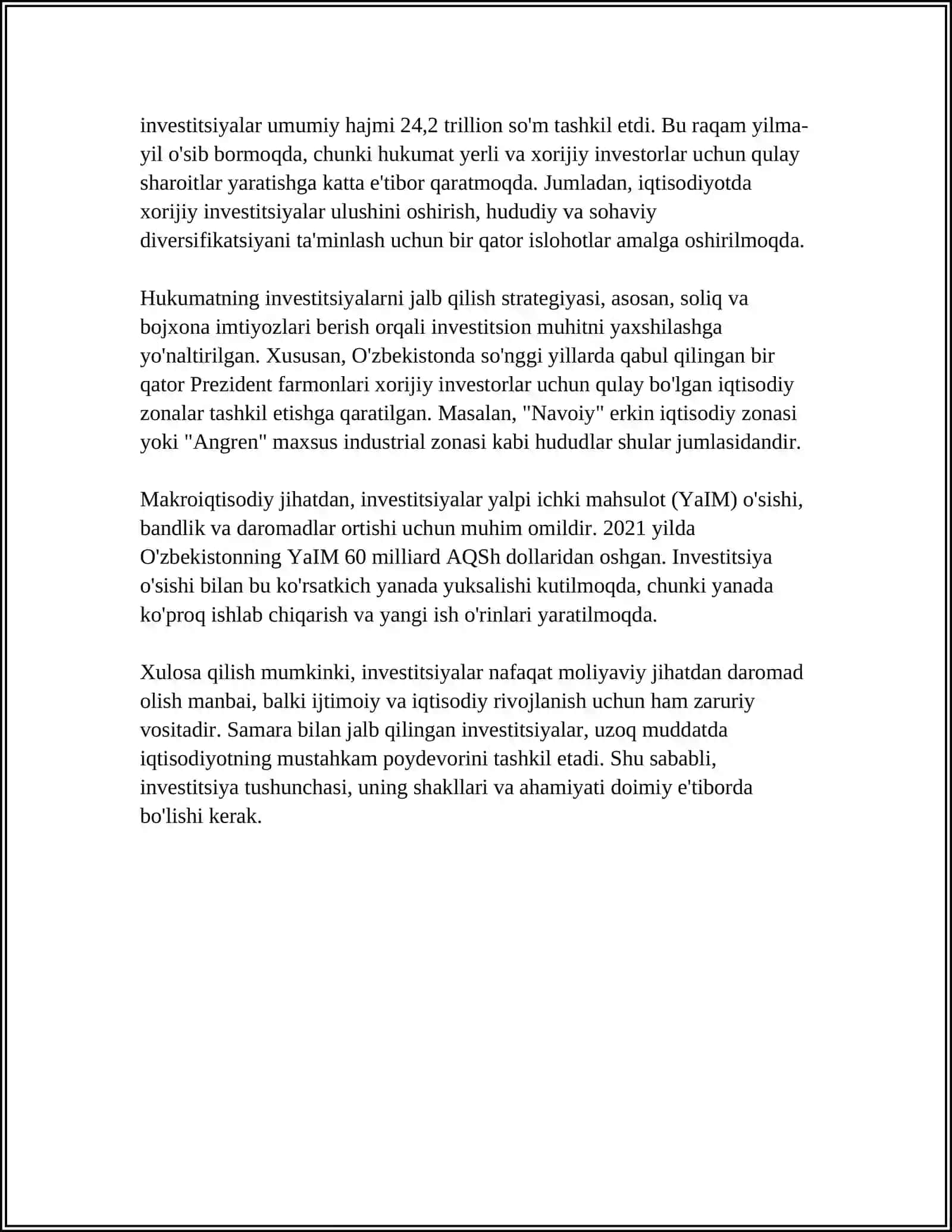 INVESTITSIYA FUNKSIYASI VA OMILLARI 4