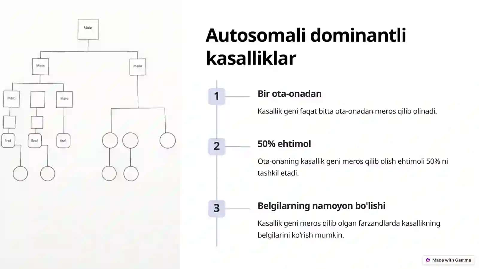 Irsiy kasalliklar va ularning klassifikaciyasi. Xromosoma kasalliklari 4