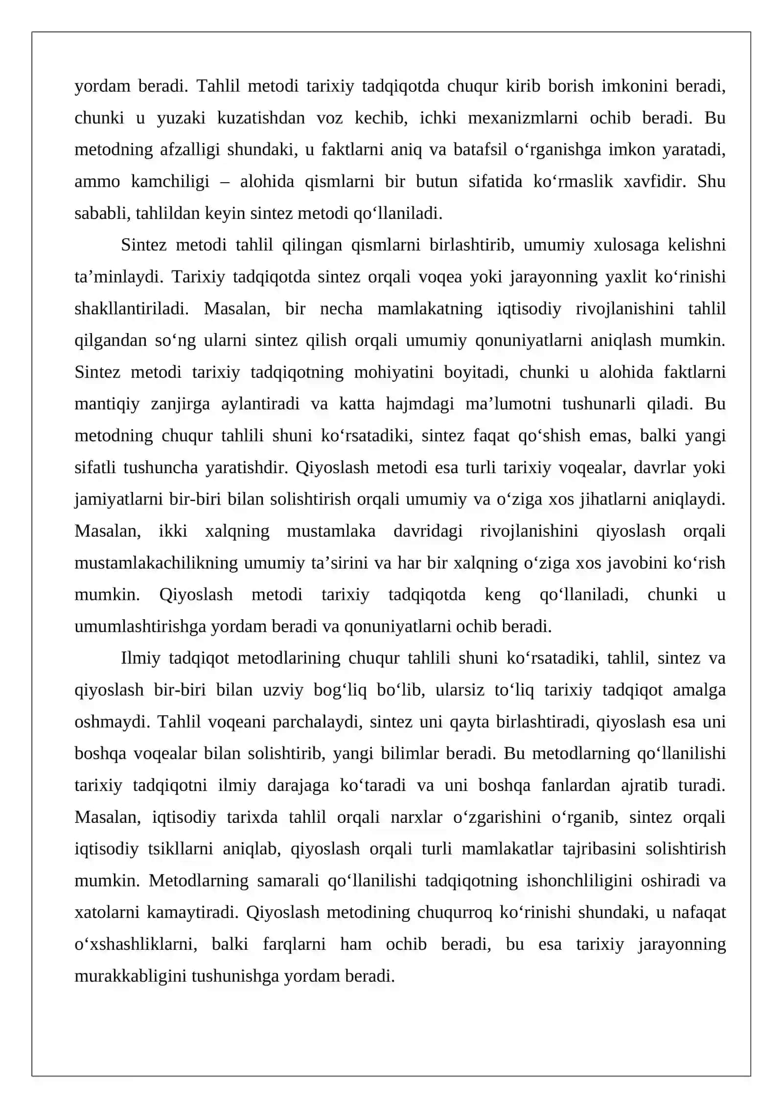Talabalarda tarixiy tadqiqot olib borish ko‘nikmalarini shakllantirish: referat va kurs ishi tayyorlash tamoyillari 4