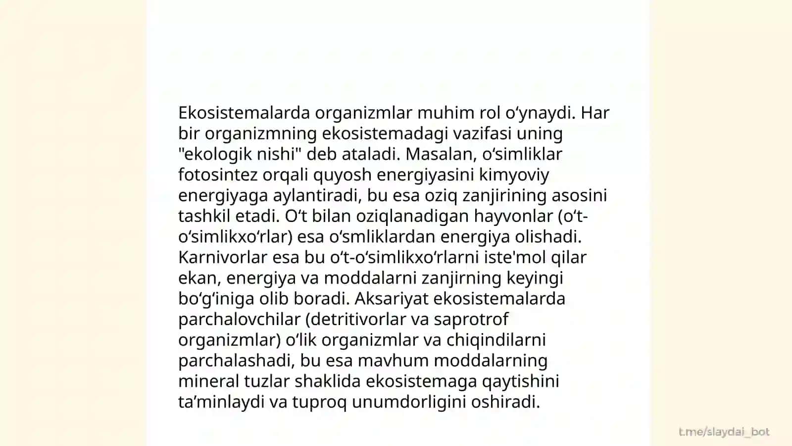 Organizm va muhit 4