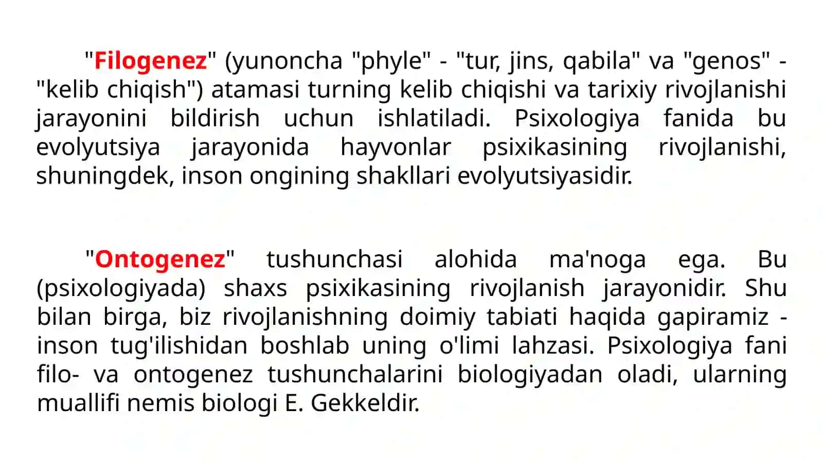 Ongning paydo bo'lishi va uning taraqqiyoti 4
