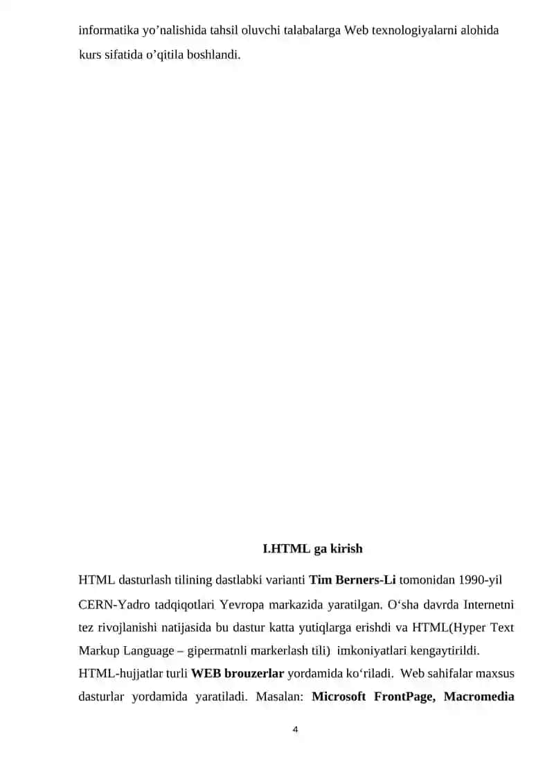 HTML ва JavaScript ning location, history, navigator obektlari va uning metodi 4