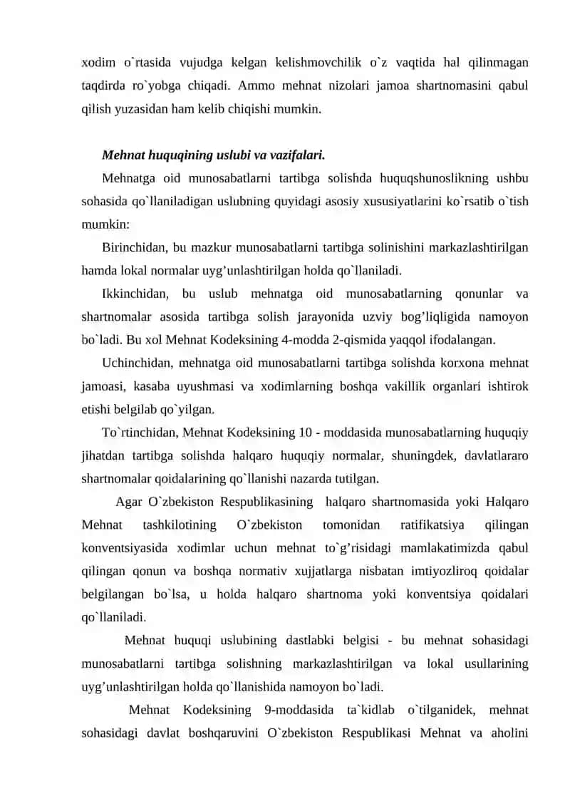 Mehnat Huquqi Fanining Tushunchasi 4