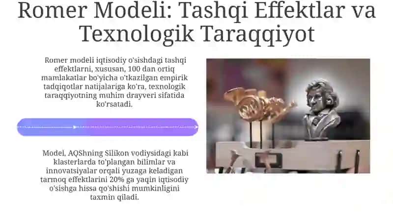 Solow Modeli: Texnologik Taraqqiyotning Taʼsiri 4
