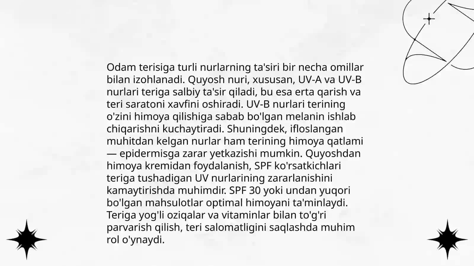 Turli nurlarni odam tanasida taqsimlanishi 4