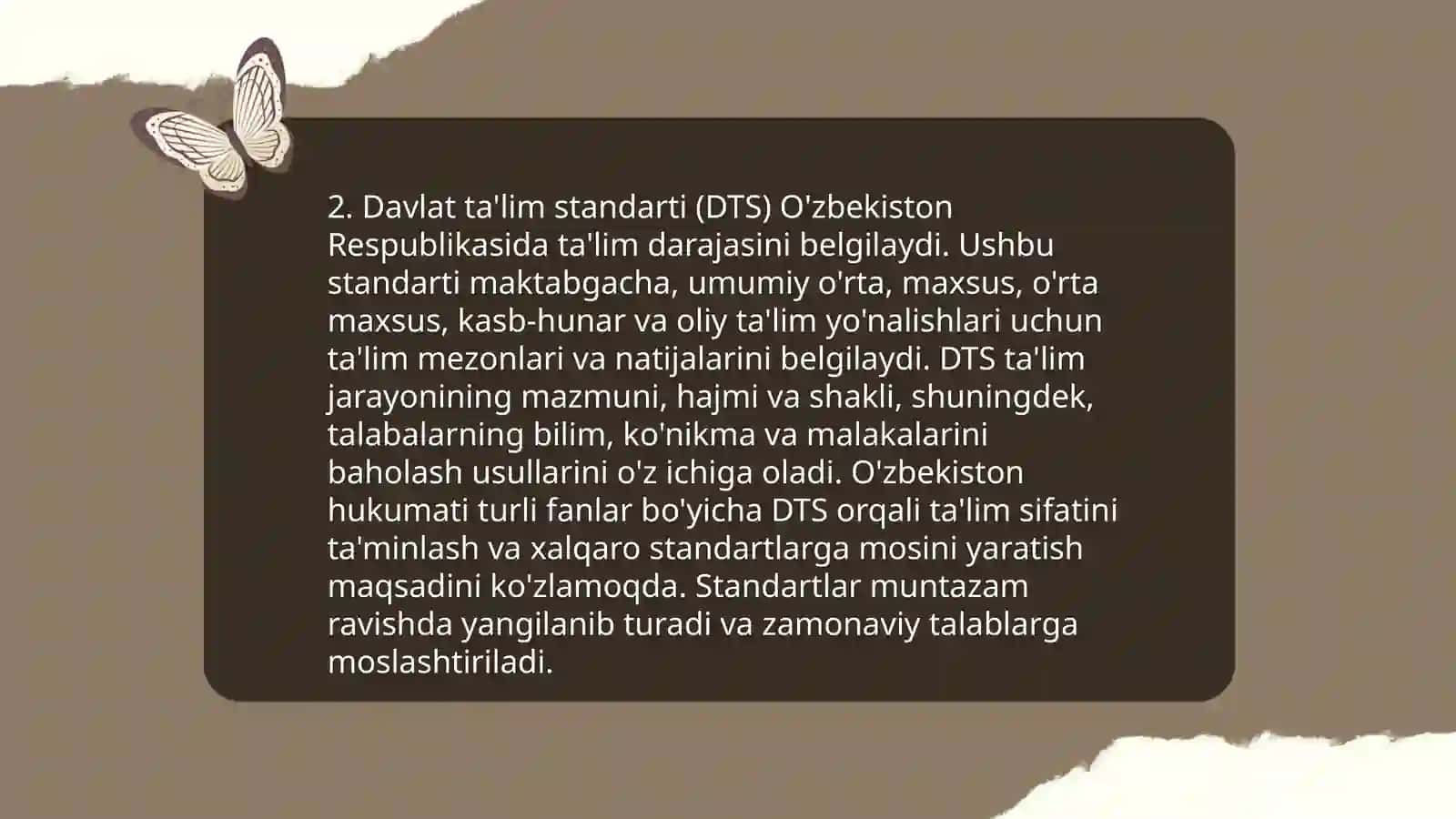 Taʼlim mazmunini belgilab beruvchi meʼyoriy-huquqiy hujjatlar 4