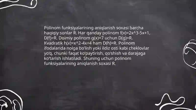 Funksiyaning aniqlanish soxasi 4