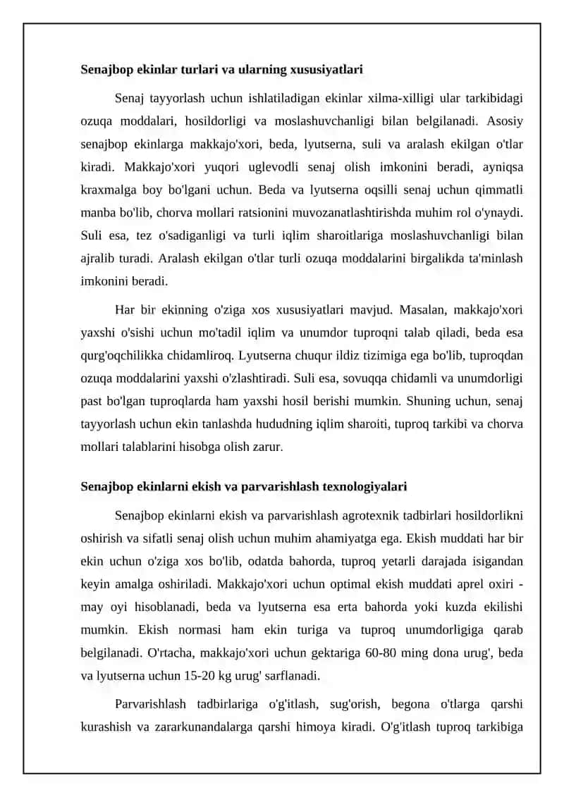 Senaj tayyorlash texnologiyasi 4