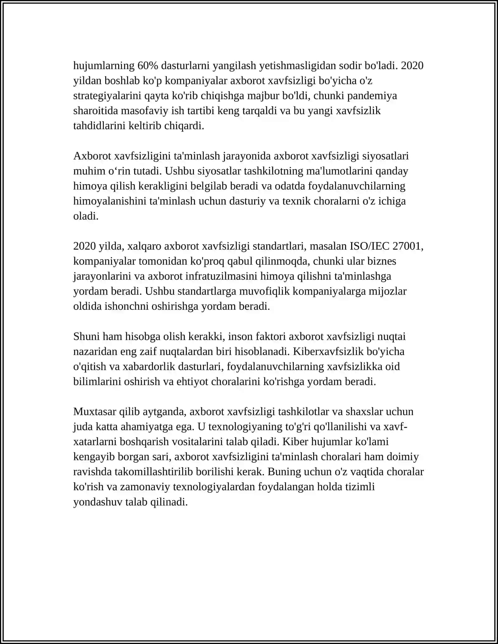 AXBOROT XAFSIZLIGINI TA’MINLASH USULLARI 4