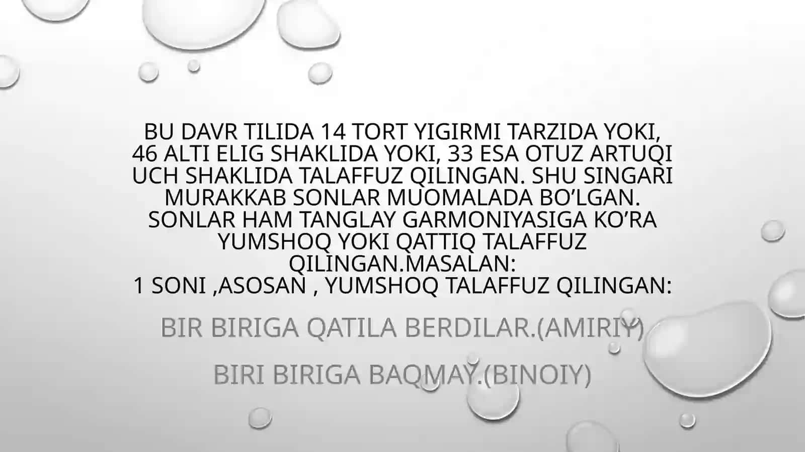 Eski o’zbek tilida sonlarning ifodalanish shakllari va turlari 4