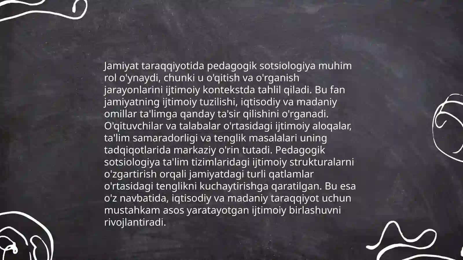 Ijtimoiy pedagogika va pedagogik sotsialogiyaning jamiyat rivojlanishidagi roli 4