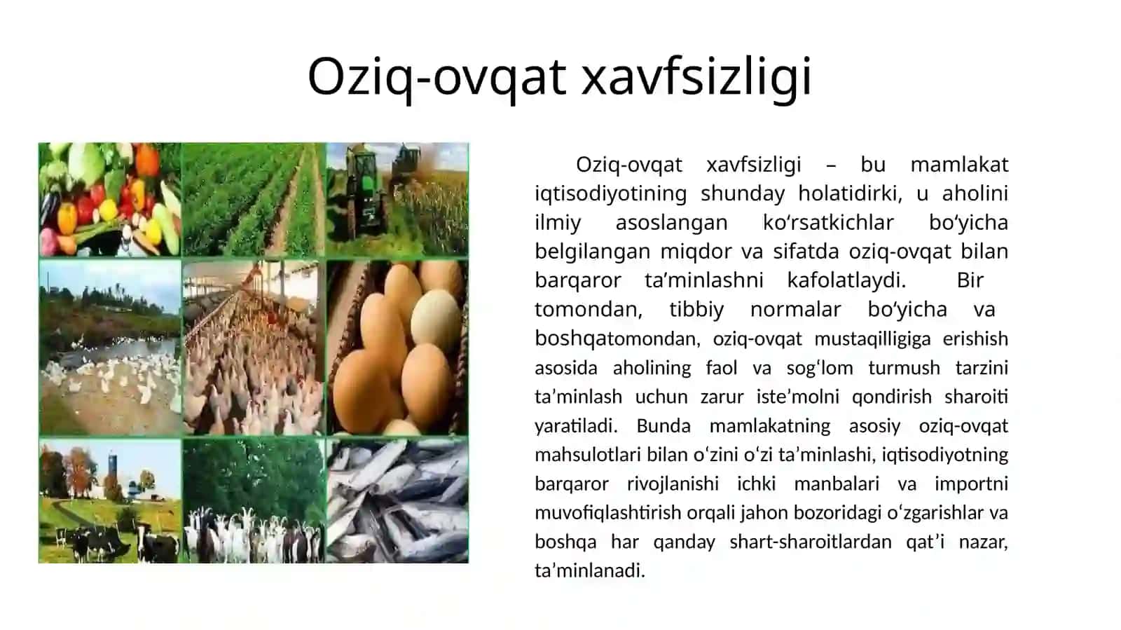 Oziq-Ovqat Muammosi va Uni Yaxshilash Yo‘nalishlari 4