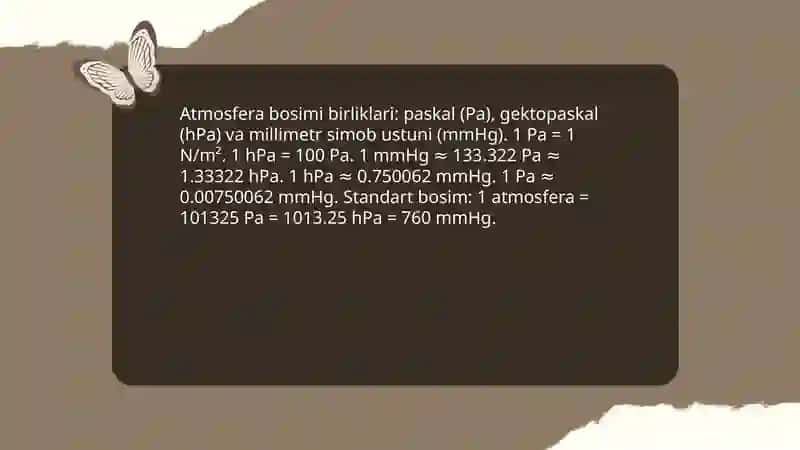 Atmosfera bosimi 4