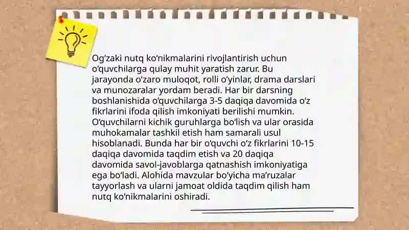 O‘quvchilarning til ko‘nikmalarini shakllantirish usullari 4