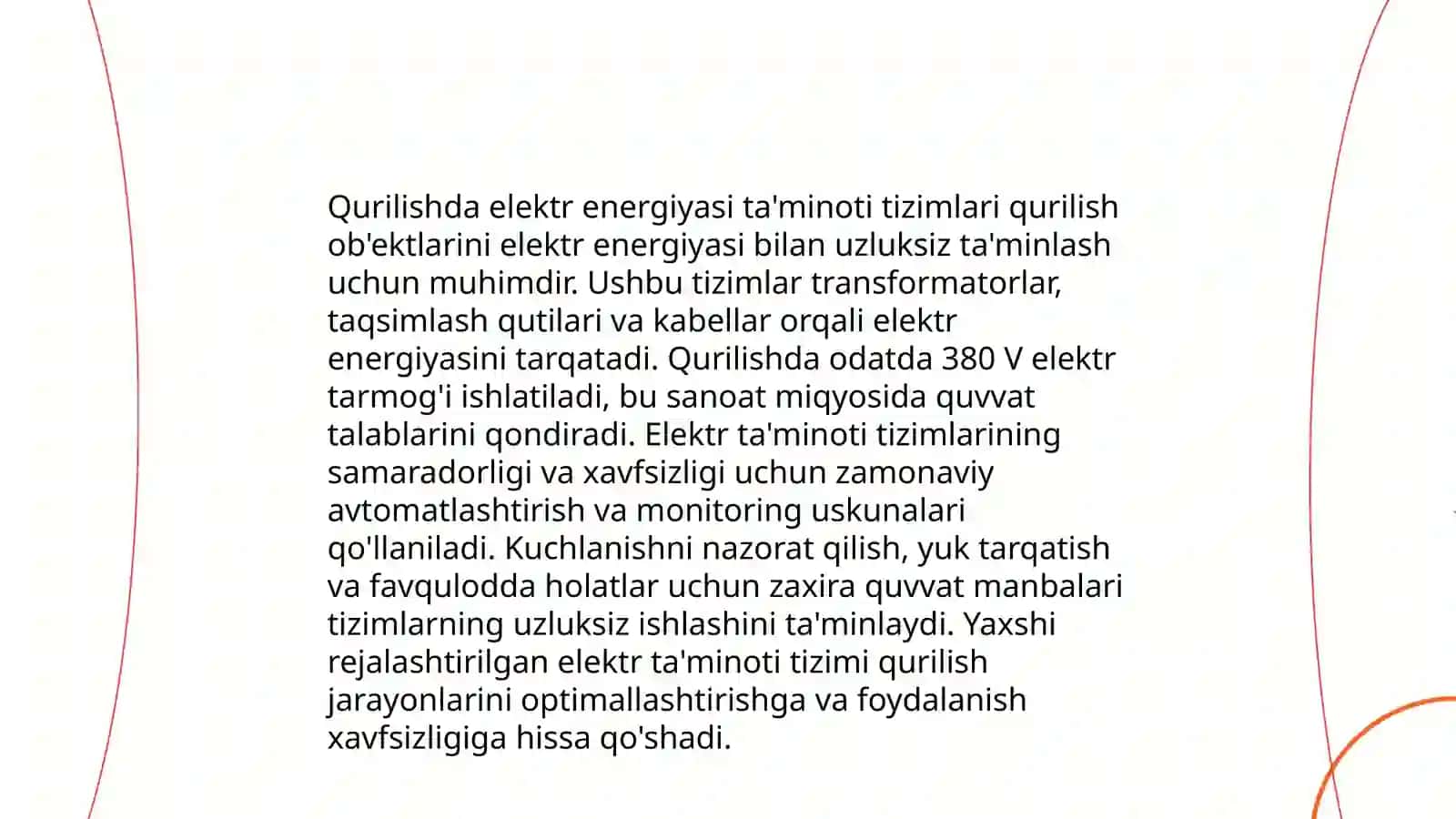 Qurilish maydonini texnik ashyolar bilan ta'minlashning asosiy bosqichlari 4