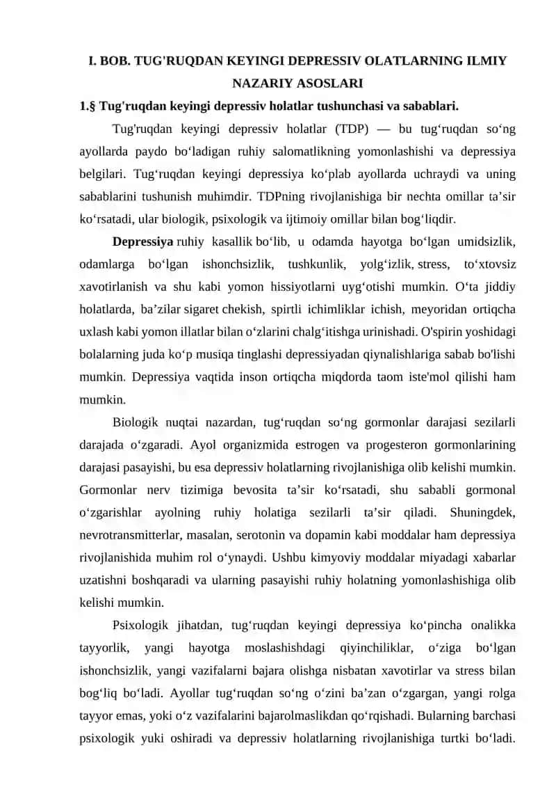TUG`RUQDAN KEYIN DEPRESSIV HOLATLAR PSIXOKORREKSIYASI 4