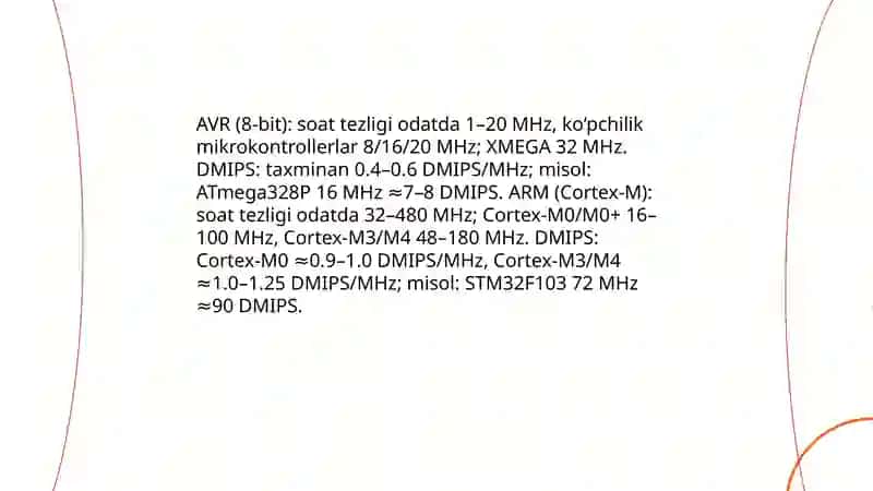 AVR va ARM mikrokontrollerlari taqqoslanishi 4