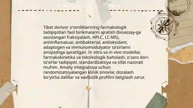 Tibet tabobatining zamonaviy tibbiyot bilan integratsiyasi 4