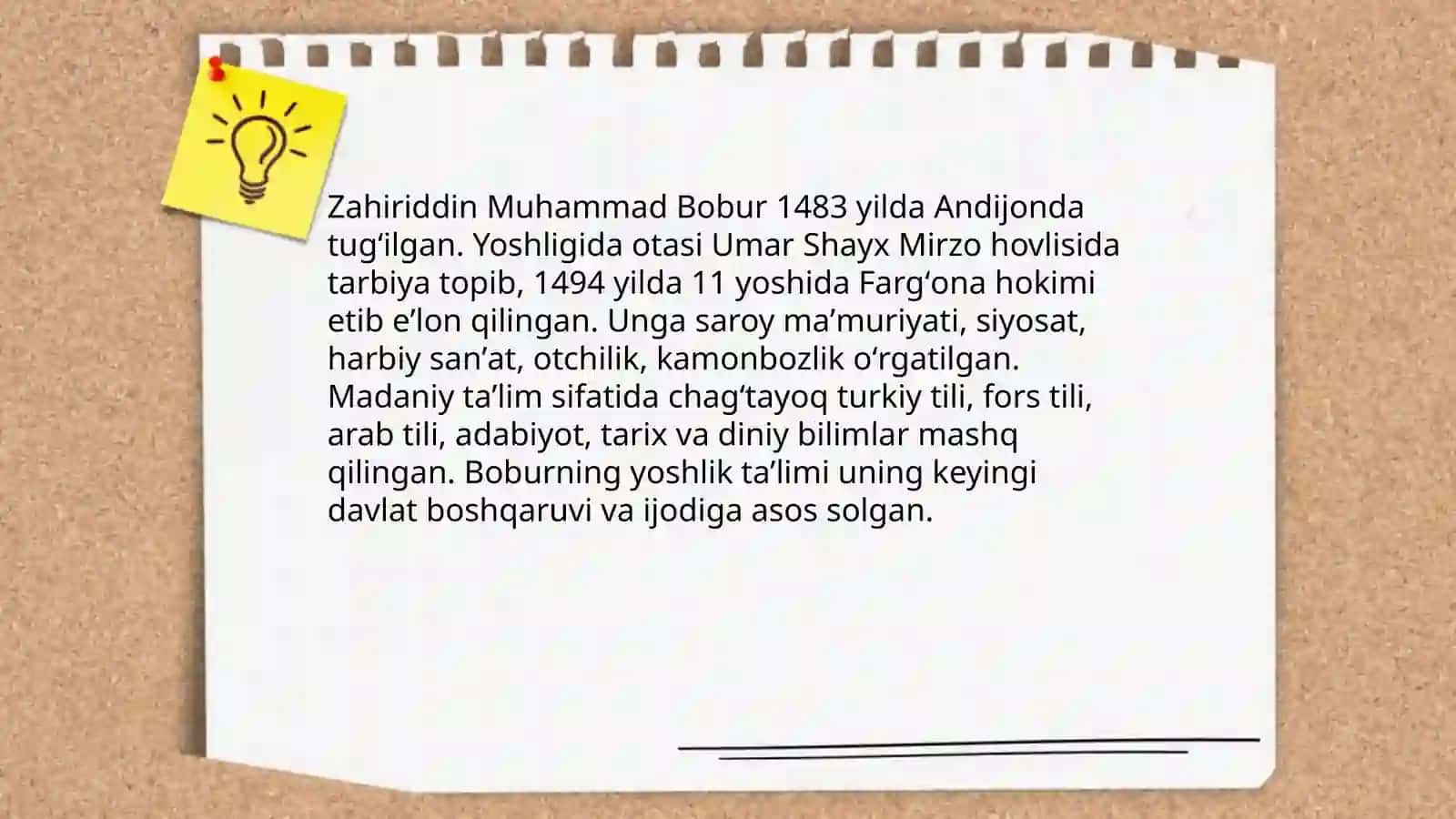Zahiriddin Muhammad Boburning hayoti va ijodi 4