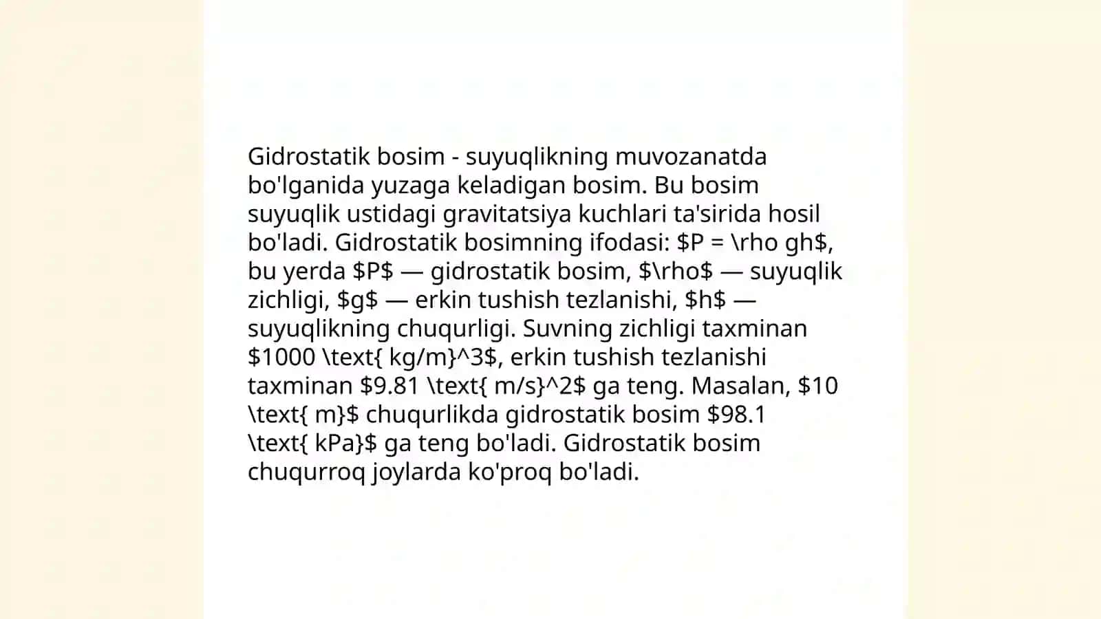 Arximed qonuni va suyuqlikda suzish 4