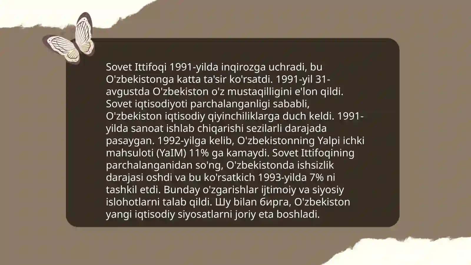 Mustaqillikga erishish arafasida Ozbekistondagi ijtimoiy siyosiy jarayonlar 4
