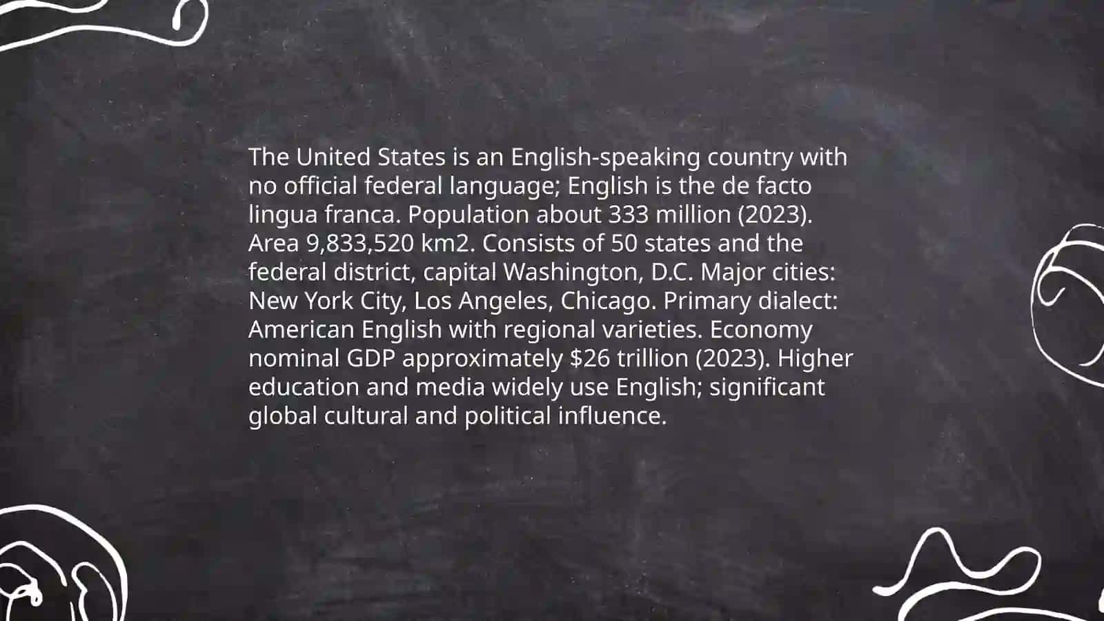 English speaking countries 4