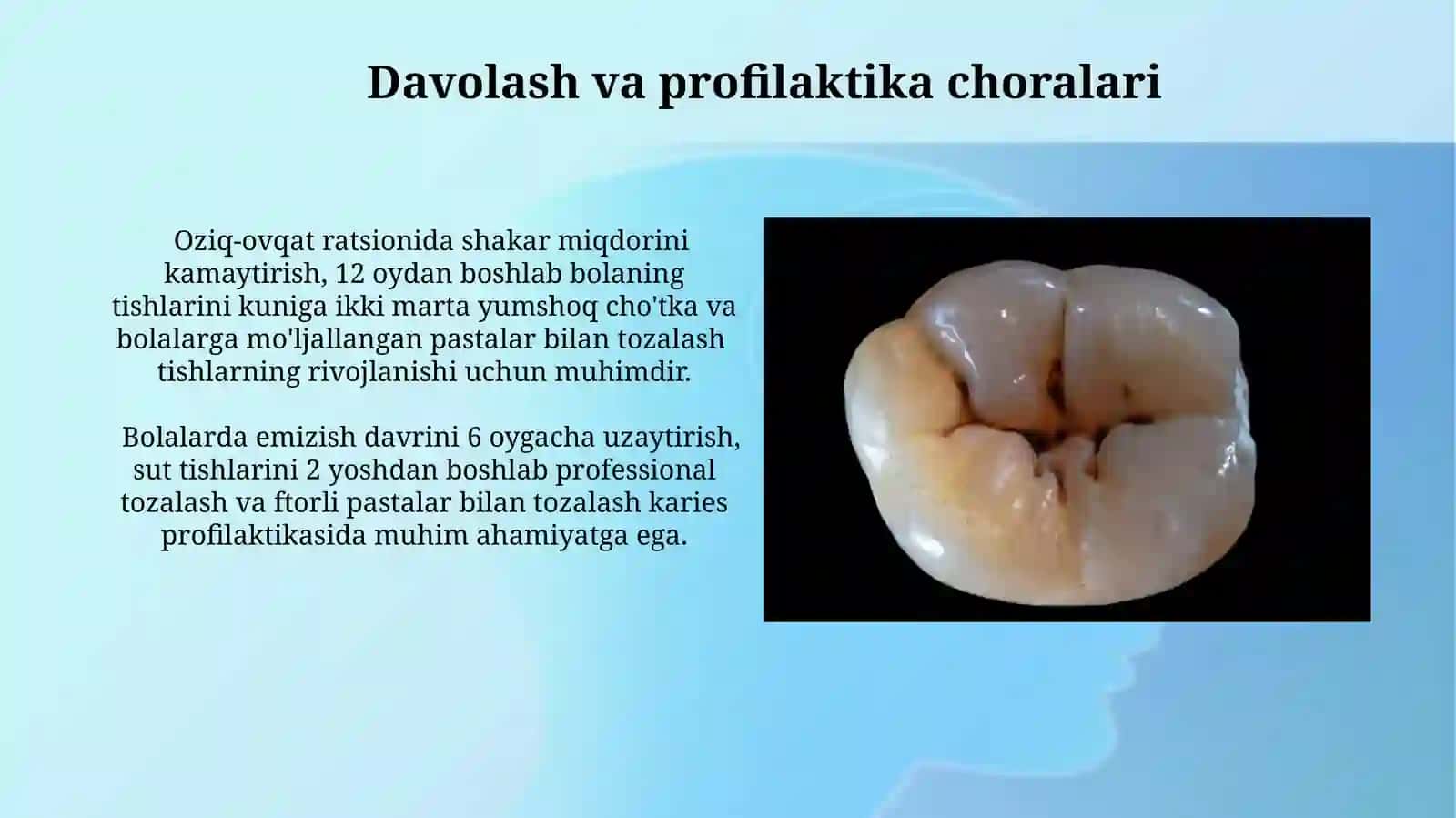 Tishlarning postanal rivojlanishidagi ekologik omillar ta'siri 4