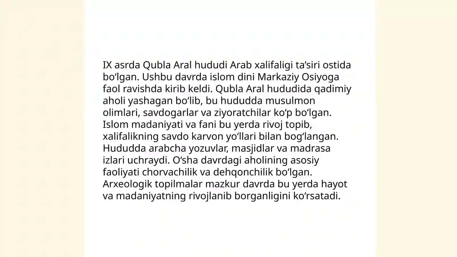Qubla Aral Ajdodi Tarixi 4