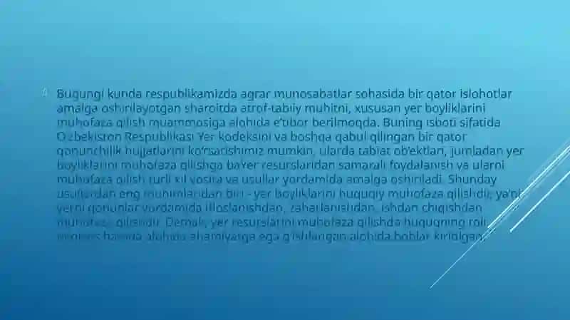 YERNI HUQUQIYMUHOFAZA QILISH 4