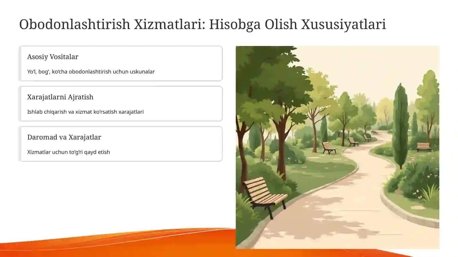 Obodonlashtirish Xizmatlarini Ko‘rsatuvchi Sub’ektlarda Buxgalteriya Hisobi 4