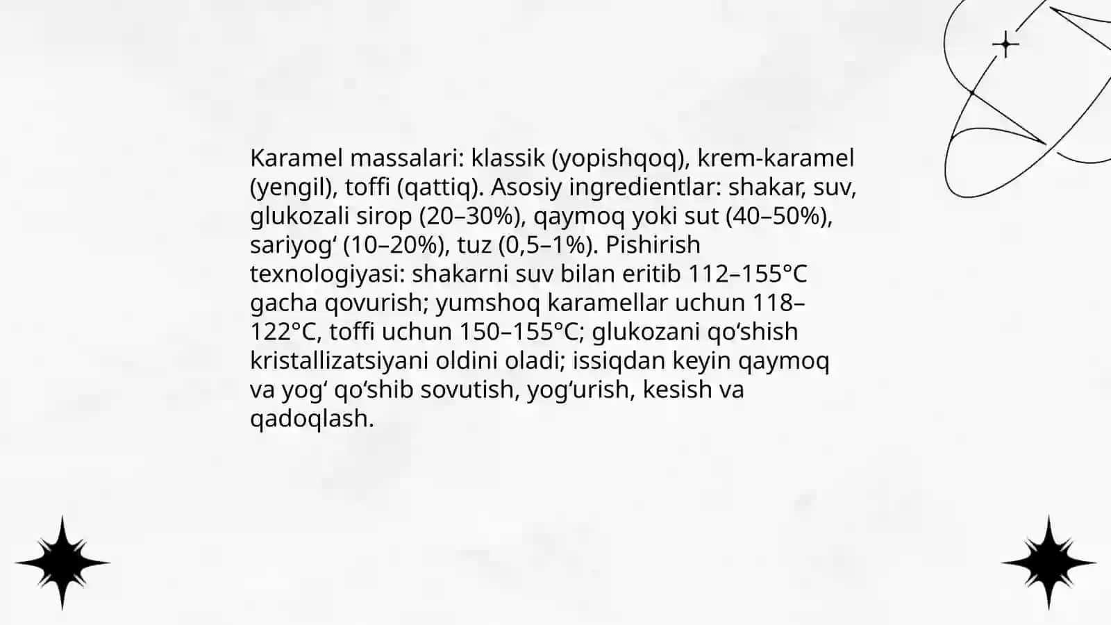 Turli xil konfet massalarini tayyorlash 4