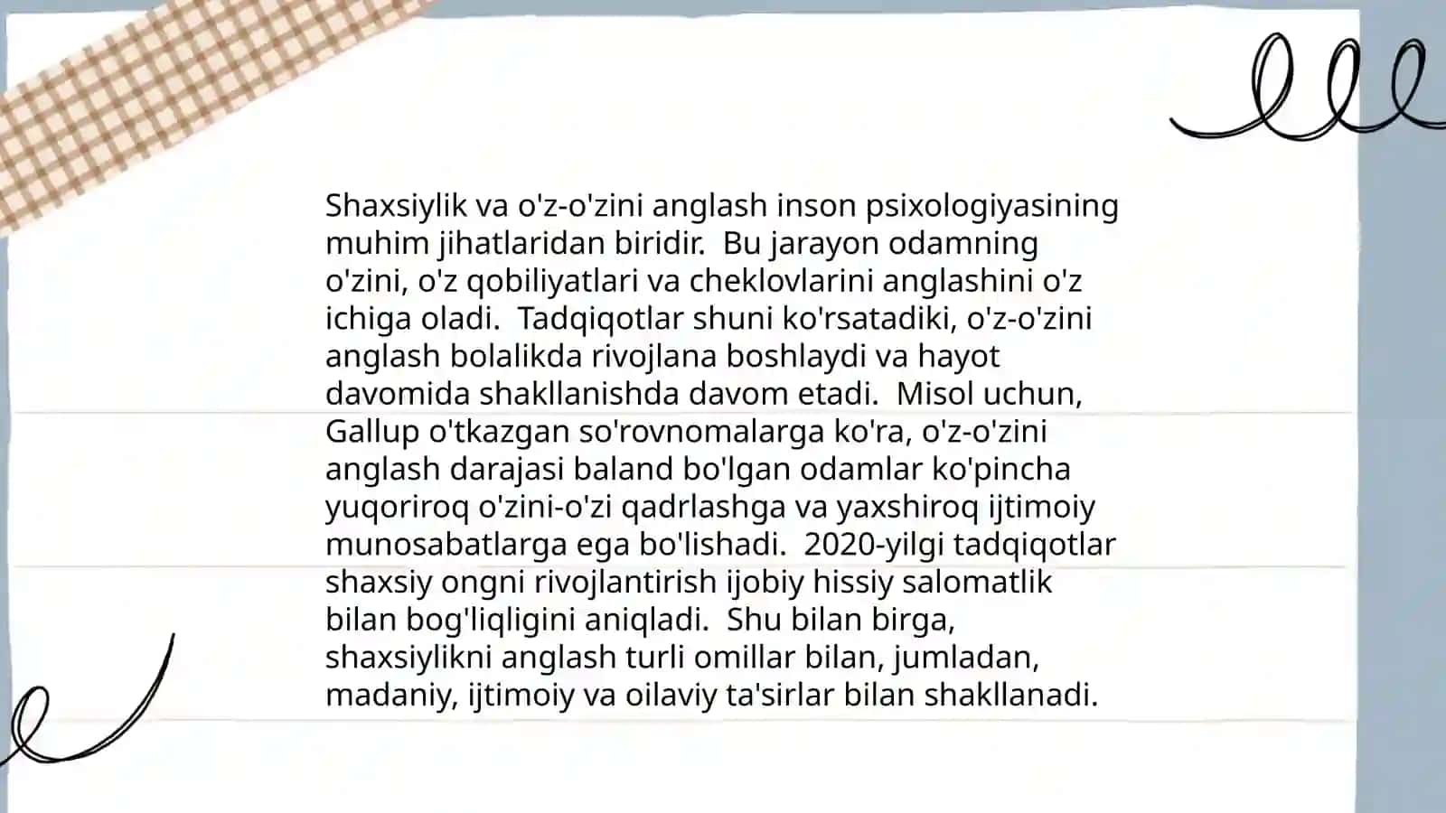 Shaxs sifatlari tuzilishi 4