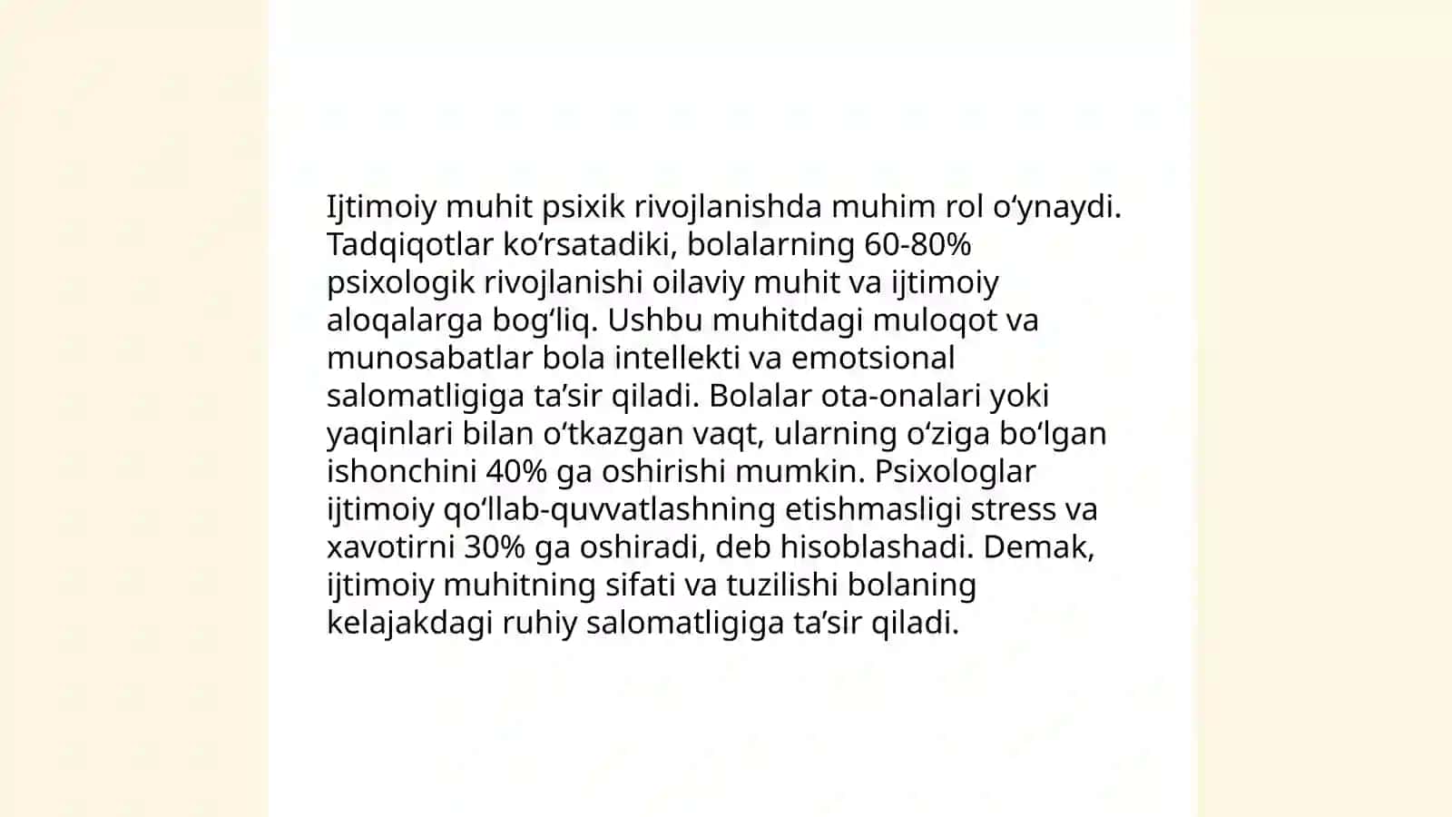 Psixik rivojlanishing asosiy qonuniyatlari 4