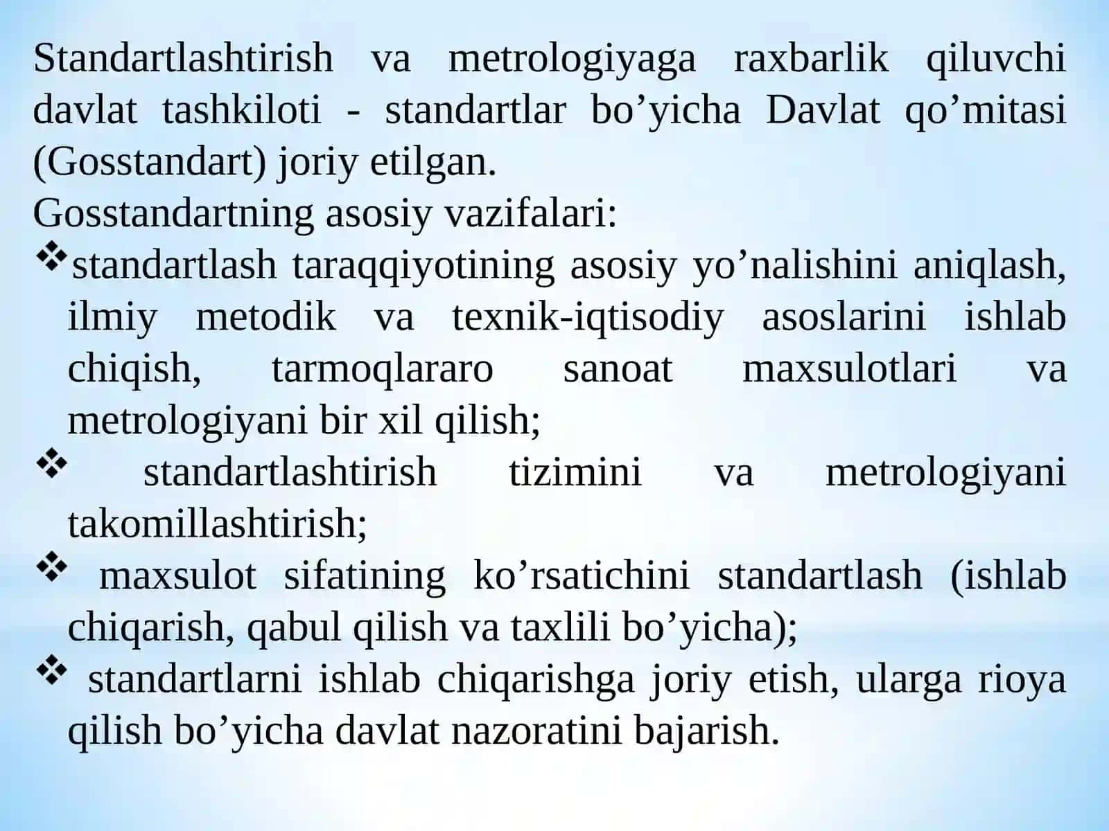 Dorivor O'Simlik Xom Ashyo Maxsulotlarini Standartlash Qoidalari (Yoki Toifalari) 4