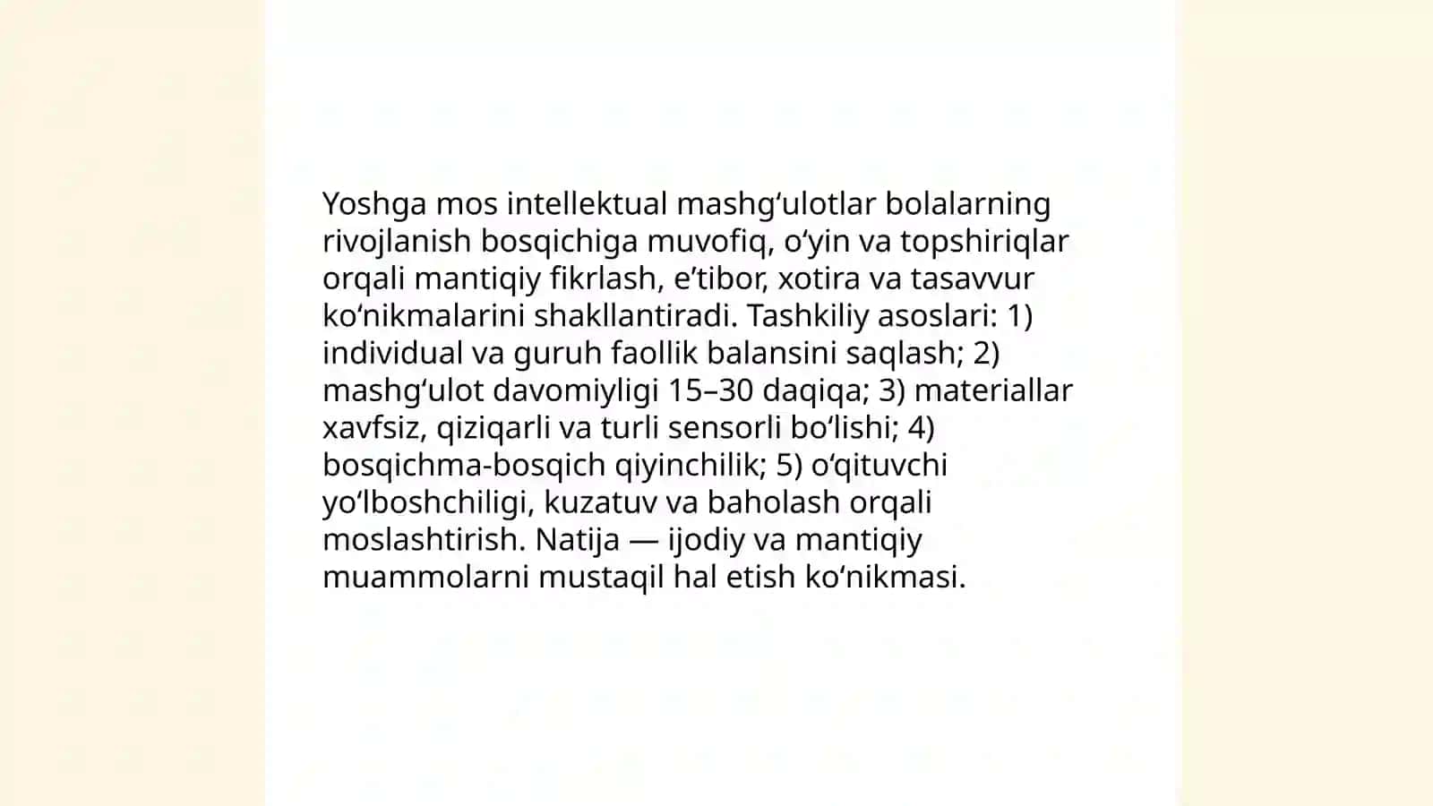 Maktabgacha taʼlimda aqliy tarbiya berish 4