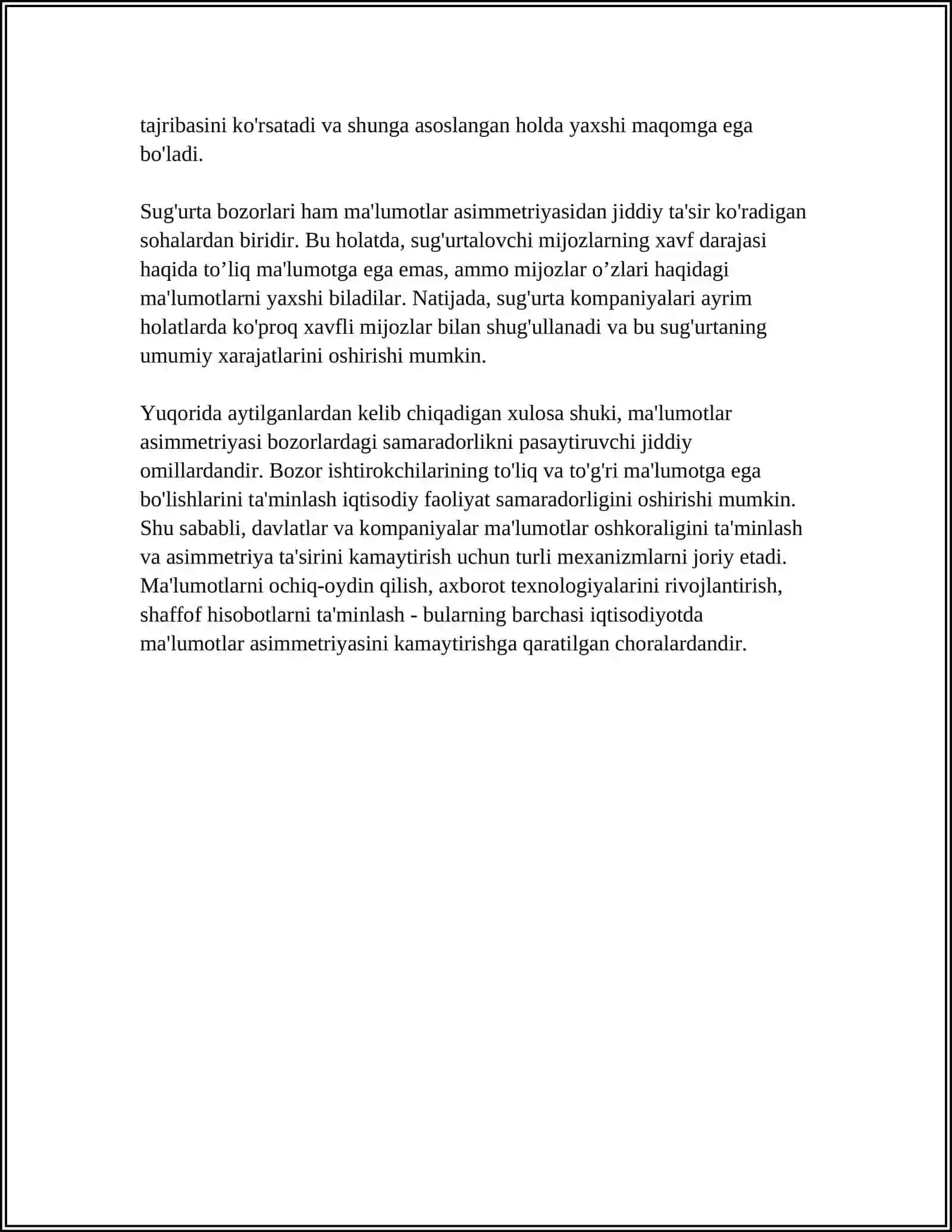 ASIMMETRIYA VA EKSSESS NAZARIY VA AMALIY HIHATLARI 4