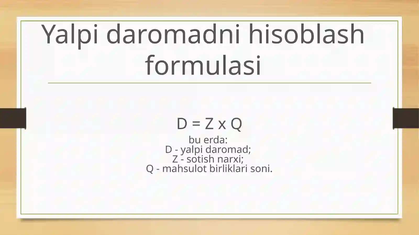 Daromadning turlari 4