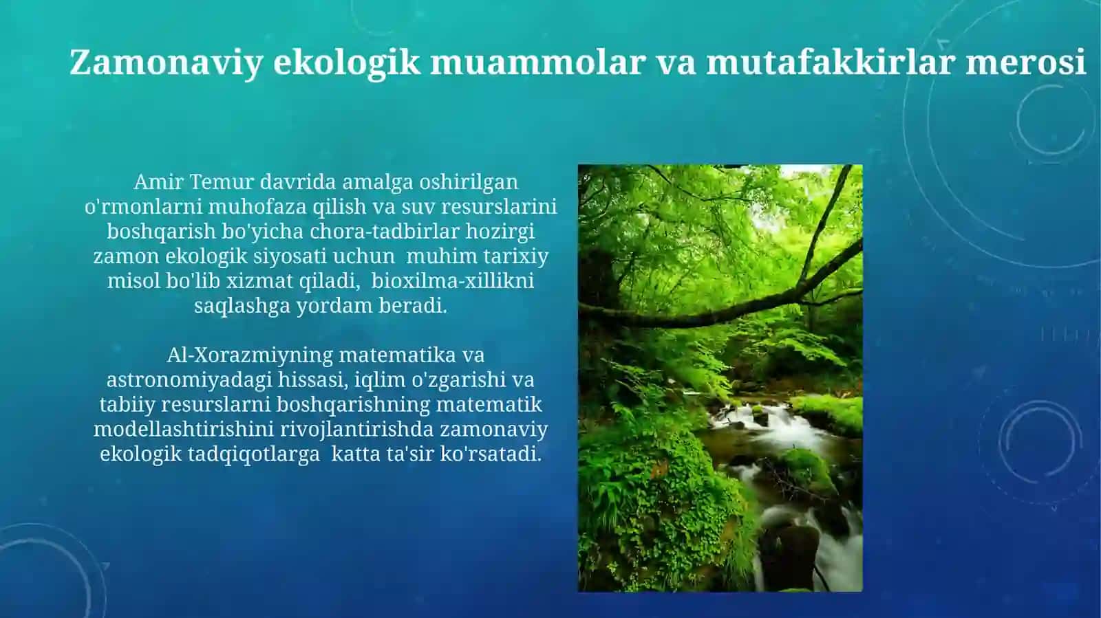 Zamonaviy Dunyoda Tabiatni Anglashda An'anaviy Donishning Ahamiyati 4