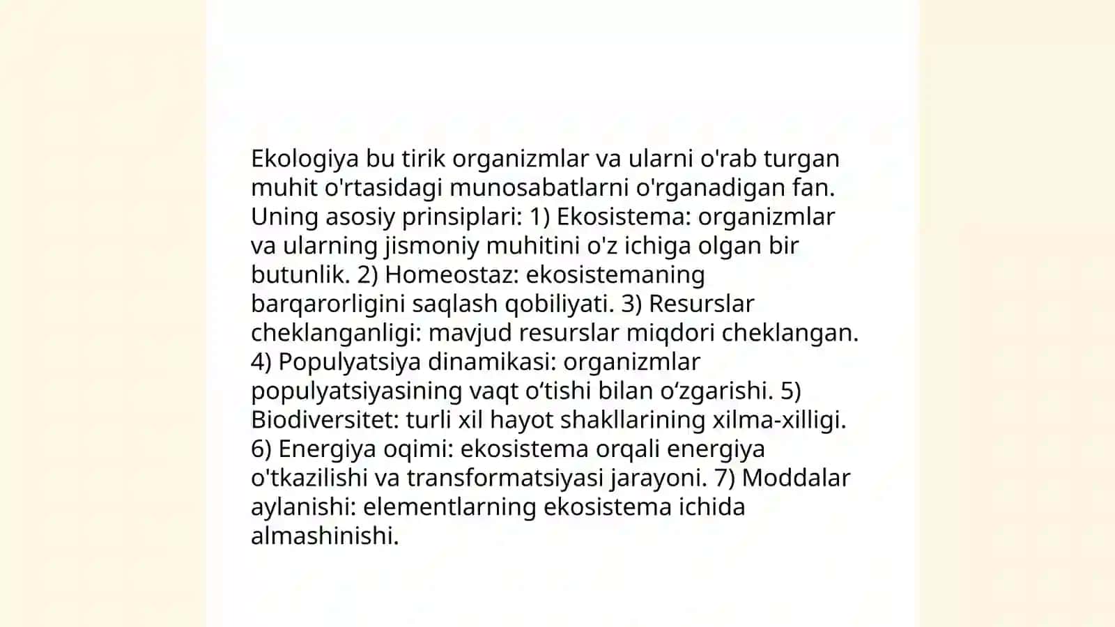 Tabiatshunoslik darslarini tashkil etish 4