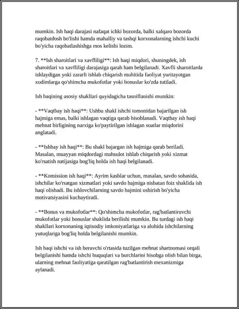 ISH HAQI VA UNING SHAKLLARI VA VAZIFALARI 4