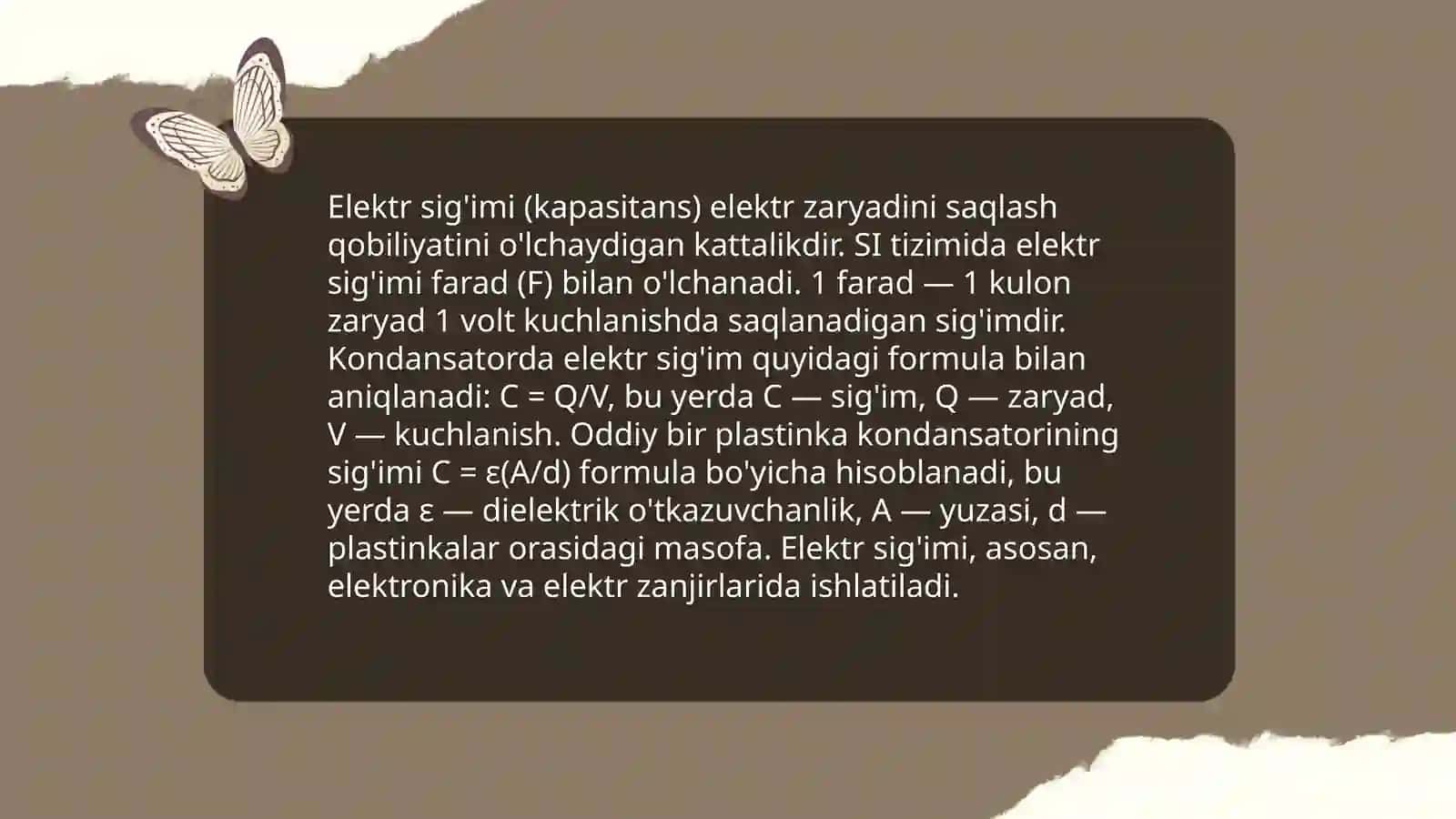 Kondensator va uning turlari 4