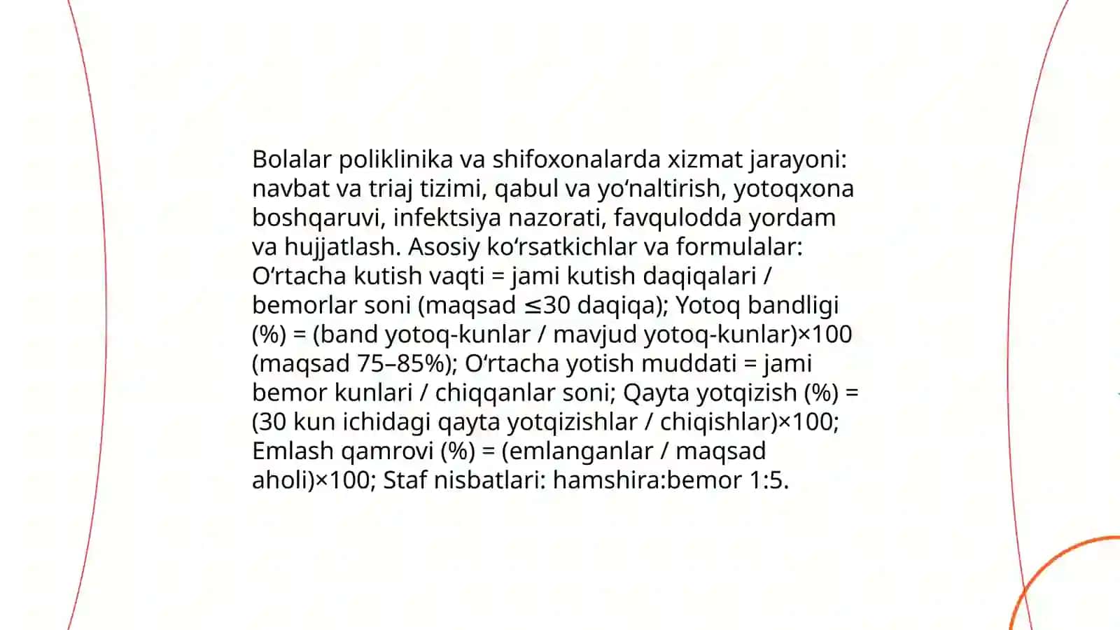 Bolalarga tibbiy xizmat koʻrsatuvchi muassasalari 4